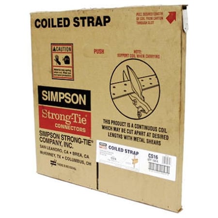 Simpson Strong-Tie Simpson Strong Tie CS16 17 x 16 in. 16 Gauge Coiled Strap 124319